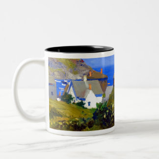 Caneca De Café Em Dois Tons Casas de Edward Hopper Monhegan