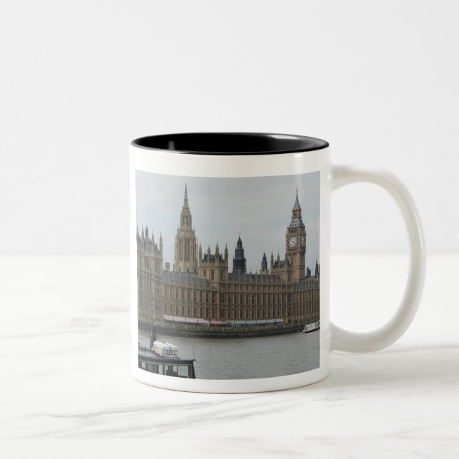 Caneca De Café Em Dois Tons Casas do parlamento - Londres (Direita)