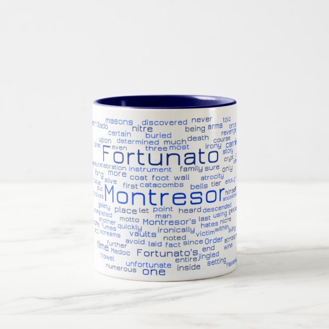 Caneca De Café Em Dois Tons Casca de Amtillado Mug (Centro)