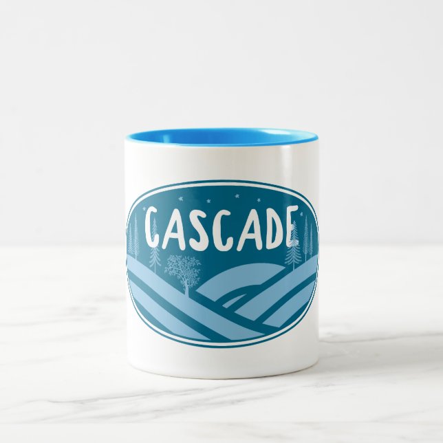 Caneca De Café Em Dois Tons Cascade Idaho Outdoor (Centro)