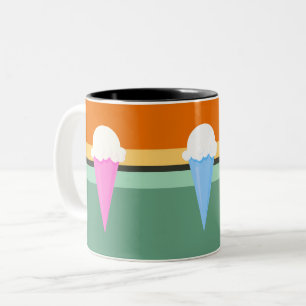Caneca De Café Em Dois Tons Casquinha de Sorvete