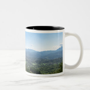 Caneca De Café Em Dois Tons Castelnuovo di Garfagnana, Toscana, Itália -