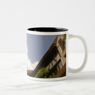 Caneca De Café Em Dois Tons Castelo de Bran do século XIII (Castelo de Drácula
