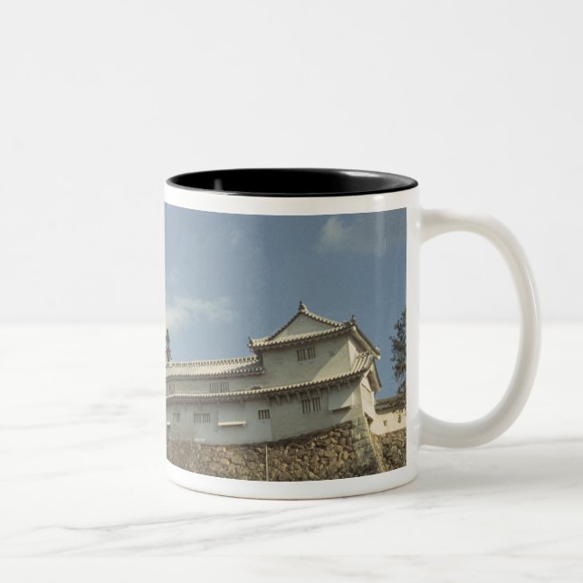 Caneca De Café Em Dois Tons Castelo de Himeji, Kyoto, terminado 1609 (Direita)