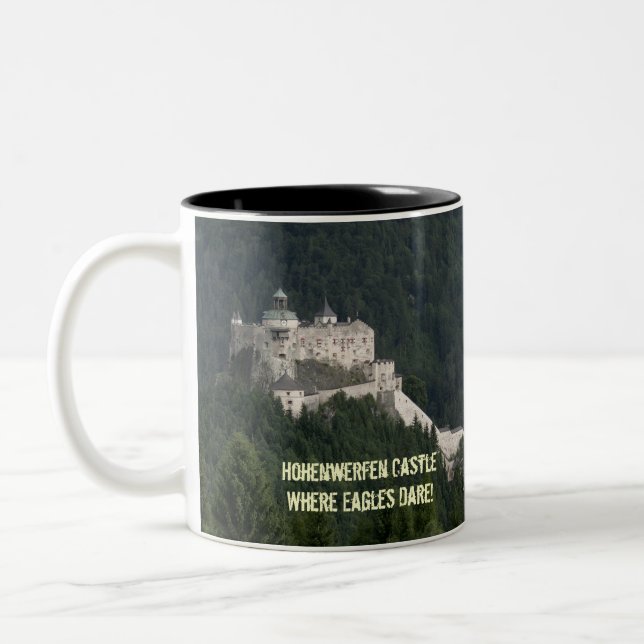 Caneca De Café Em Dois Tons Castelo de Hohenwerfen (Esquerda)