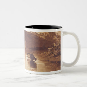 Caneca De Café Em Dois Tons Castelo de Joseph Mallord William Turner Norham,