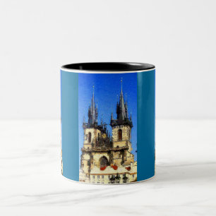 Caneca De Café Em Dois Tons Castelo de Praga
