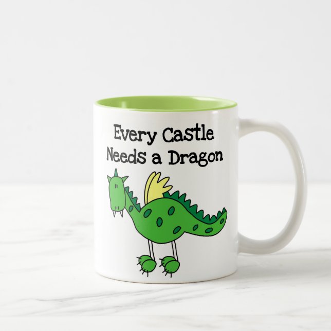 Caneca De Café Em Dois Tons Castelo Dragão (Direita)