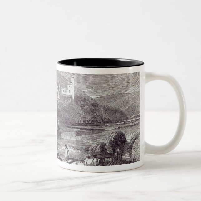 Caneca De Café Em Dois Tons Castelo e cidade de Arundel (Direita)