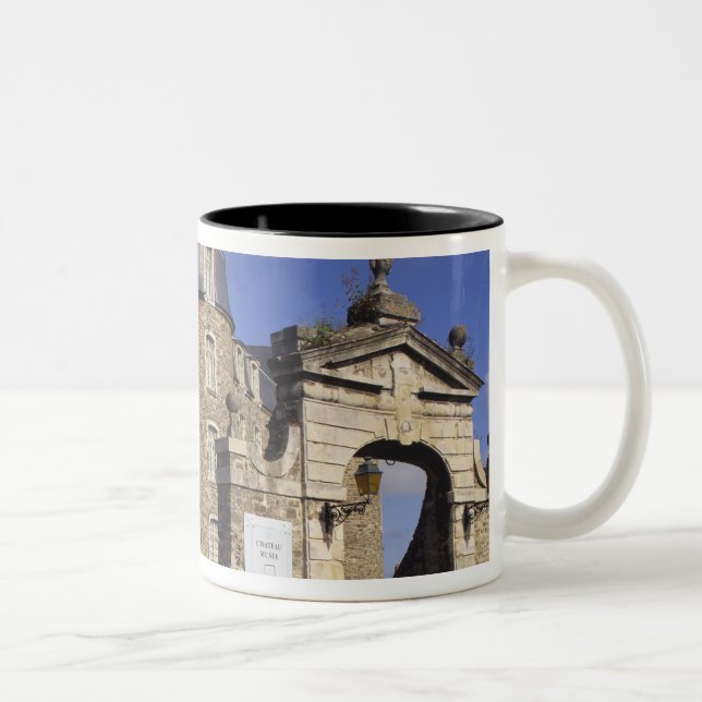 Caneca De Café Em Dois Tons Castelo e Museu, Boulogne, Pas-de-Calais, (Direita)