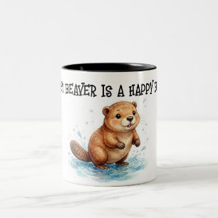 Caneca De Café Em Dois Tons Castor Molhado