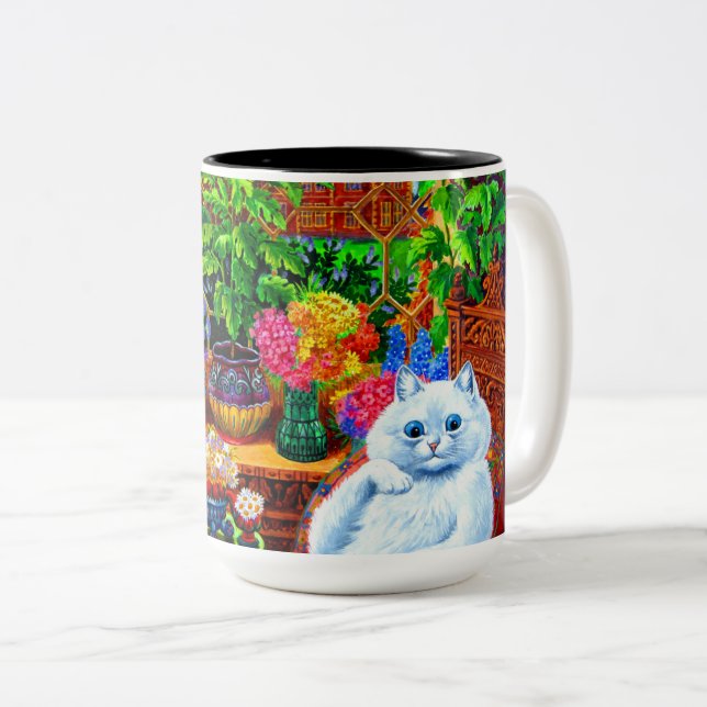 Caneca De Café Em Dois Tons Cat College Master (Frente Esquerda)