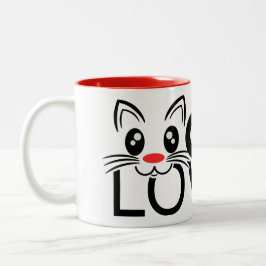 Caneca De Café Em Dois Tons Cat Lover