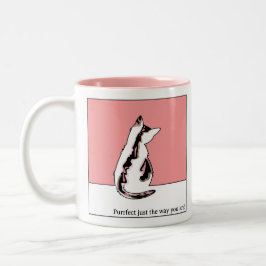 Caneca De Café Em Dois Tons Cat Mug_Pink