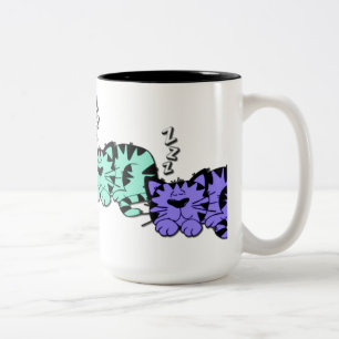 Caneca De Café Em Dois Tons Cat Nap Cat Lovers Mug