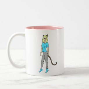 Caneca De Café Em Dois Tons catadora