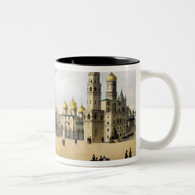 Caneca De Café Em Dois Tons Catedrais do aviso e do arcanjo, (Direita)