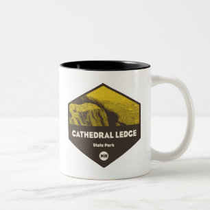 Caneca De Café Em Dois Tons Catedral de Ledge State Park New Hampshire
