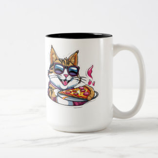 Caneca De Café Em Dois Tons Catnip & Pizza