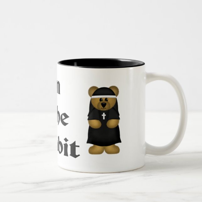 Caneca De Café Em Dois Tons Católica Nun Mug (Direita)