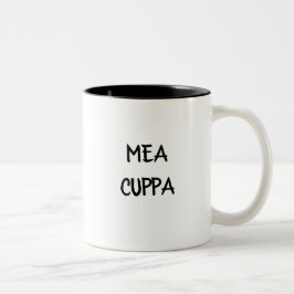 Caneca De Café Em Dois Tons Católico Latin cómico Mea Cuppa