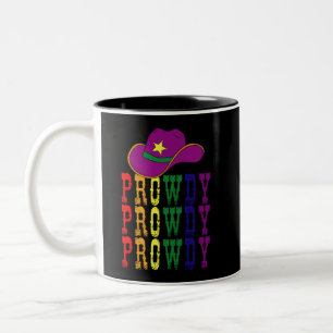 Caneca De Café Em Dois Tons Caubói Caubóiia Rodeio LGBT Howdy Gay Ocidental