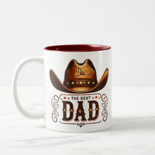 Caneca De Café Em Dois Tons Caubói Ocidental