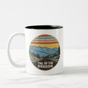 Caneca De Café Em Dois Tons Cauda Das Montanhas Do Dragão