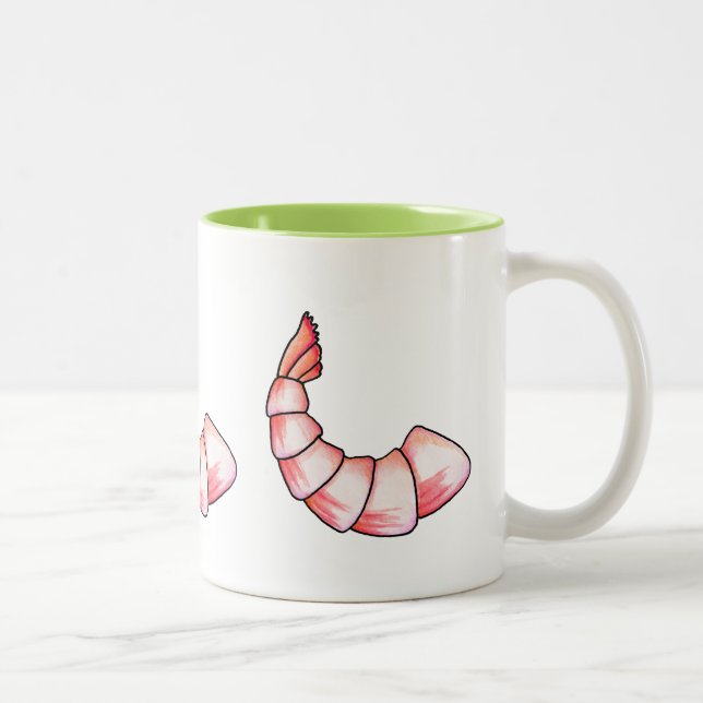 Caneca De Café Em Dois Tons Cauda de camarão (Direita)