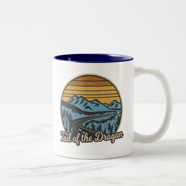 Caneca De Café Em Dois Tons Cauda Do Dragão (Direita)