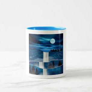 Caneca De Café Em Dois Tons Caudal Azul