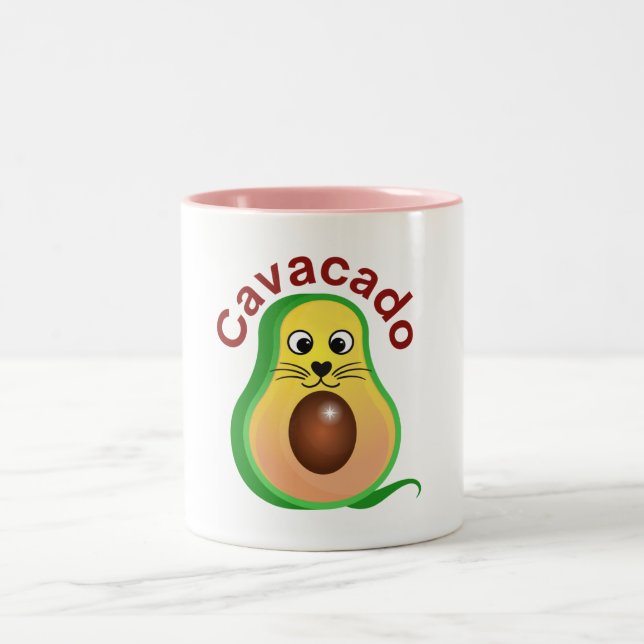 Caneca De Café Em Dois Tons Cavacado. Explore os muitos modos do gato (Centro)