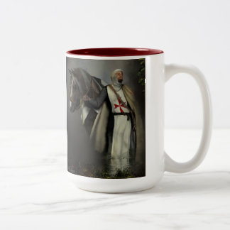 Caneca De Café Em Dois Tons Cavaleiro templar