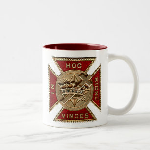 CANECA DE CAFÉ EM DOIS TONS CAVALEIROS TEMPLAR