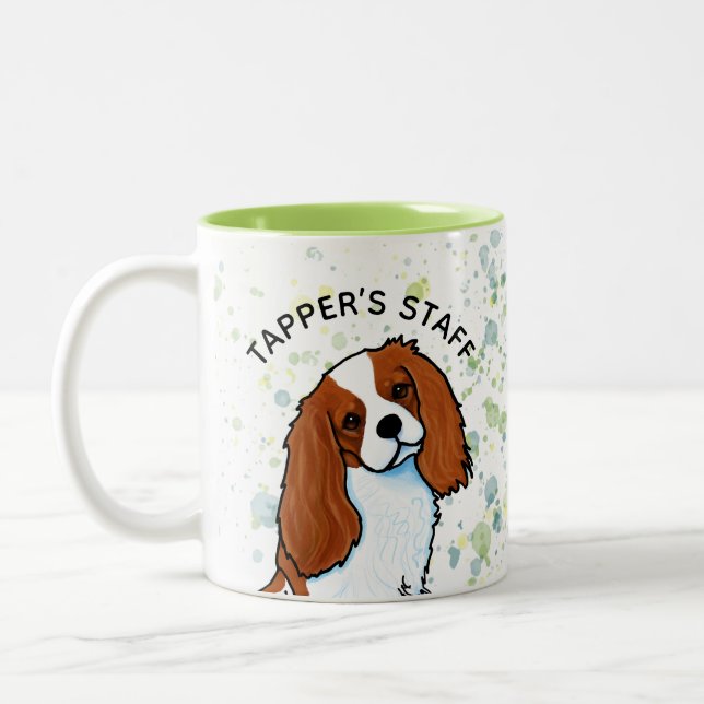 Caneca De Café Em Dois Tons Cavalier King Charles Spaniel (Esquerda)