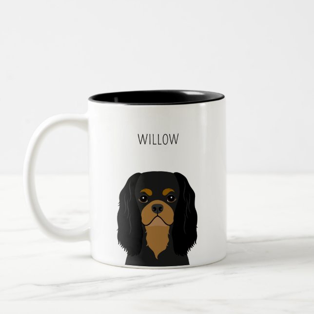 Caneca De Café Em Dois Tons Cavalier King Charles Spaniel Mug (Esquerda)