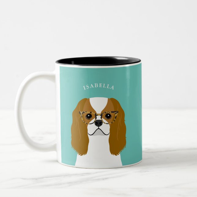 Caneca De Café Em Dois Tons Cavalier King Charles Spaniel Mugs (Esquerda)