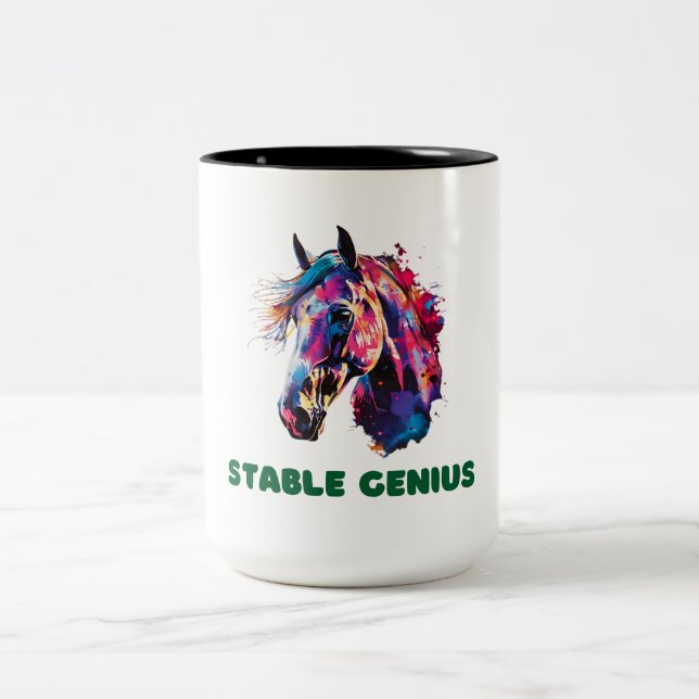 Caneca De Café Em Dois Tons Cavalo (Centro)