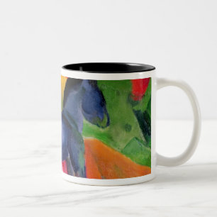 Caneca De Café Em Dois Tons Cavalo azul pequeno, 1912