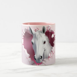 Caneca De Café Em Dois Tons Cavalo Cujo