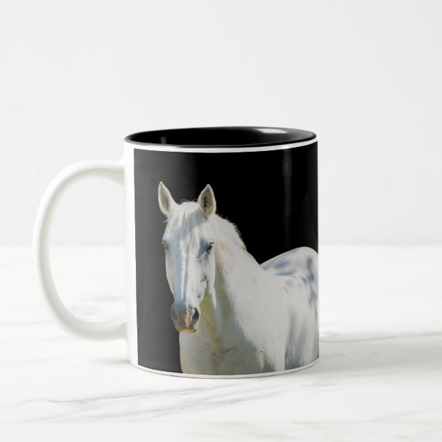Caneca De Café Em Dois Tons Cavalo Esportivo Irlandês - Joia (Esquerda)