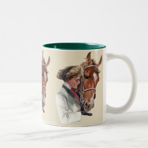 Caneca De Café Em Dois Tons Cavalo Favorito