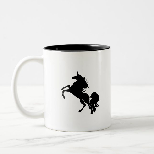 Caneca De Café Em Dois Tons Cavalo Negro (Esquerda)