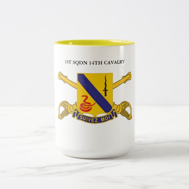 CANECA DE CAFÉ EM DOIS TONS CAVALRY 1RUA SQUADRON 14 (Centro)