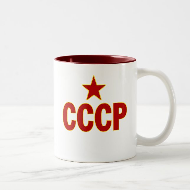 CANECA DE CAFÉ EM DOIS TONS CCCP (Direita)