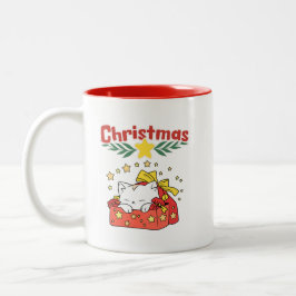 Caneca De Café Em Dois Tons CDchristmasred