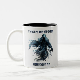 Caneca De Café Em Dois Tons Ceifador Sinistro Assustador Diversão Halloween