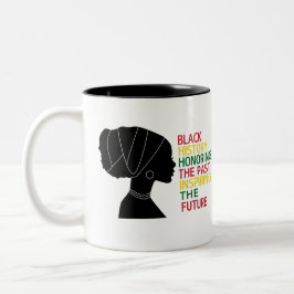 Caneca De Café Em Dois Tons Celebração do legado e da história do progresso