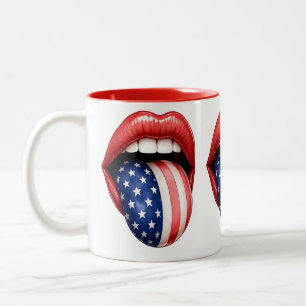 Caneca De Café Em Dois Tons Celebração Patriótica dos 250 anos dos EUA no dia