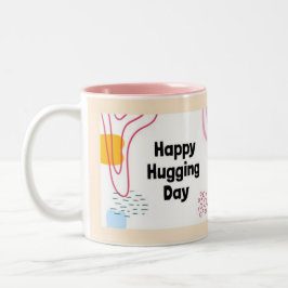 Caneca De Café Em Dois Tons Celebrar o Dia Nacional de Agitação com um Cardíac